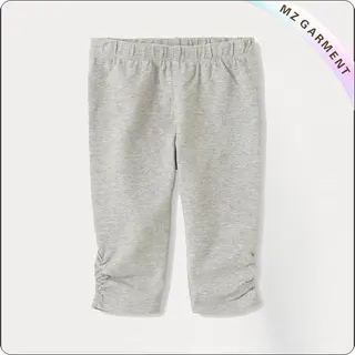 Grey Short Elastic Leggings